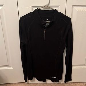 L.L. Bean Midweight Merino Wool half zip sweater